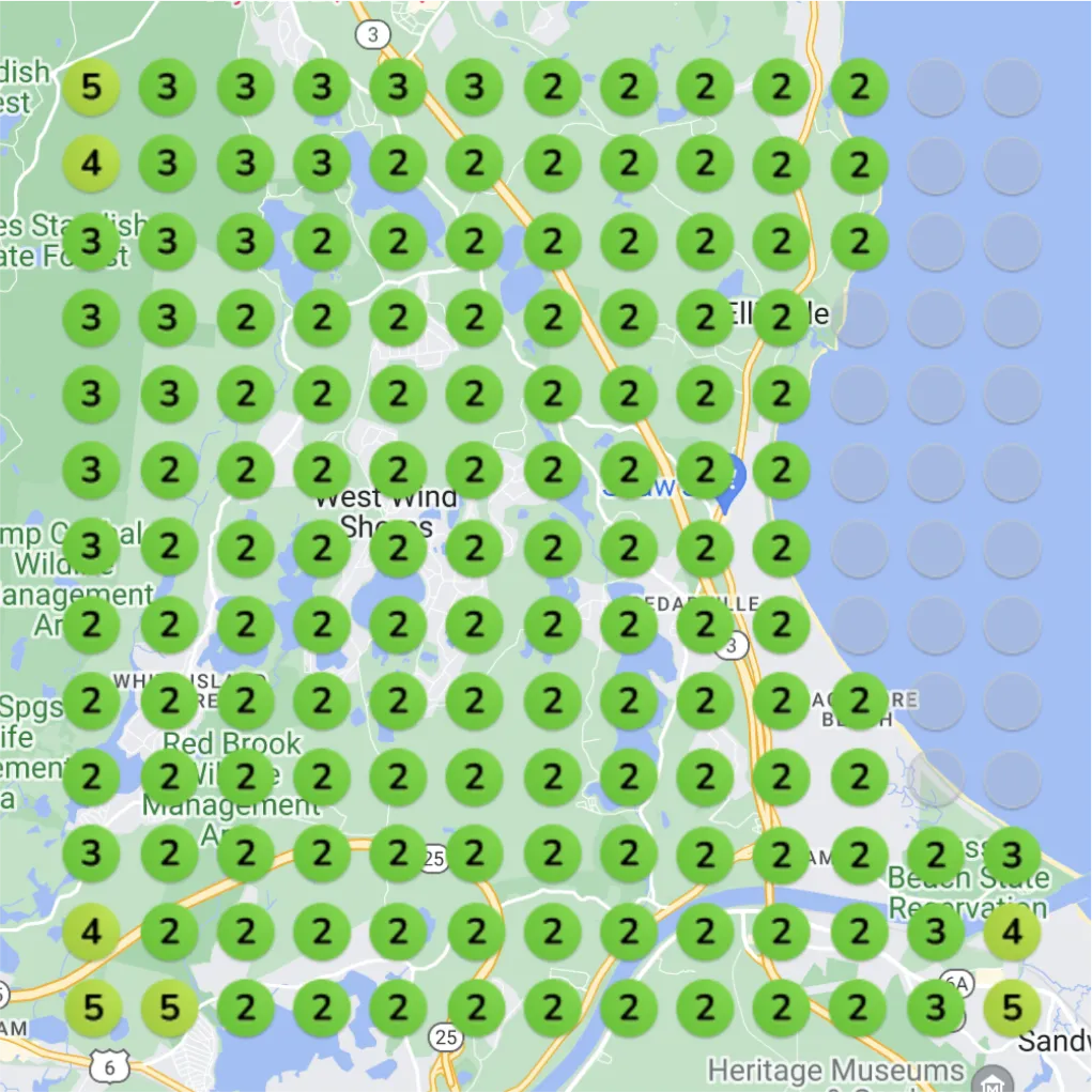 After: Improved Google Maps visibility